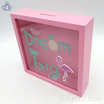 Tirelires en bois DREAM BIG Tirelire Mignonnes